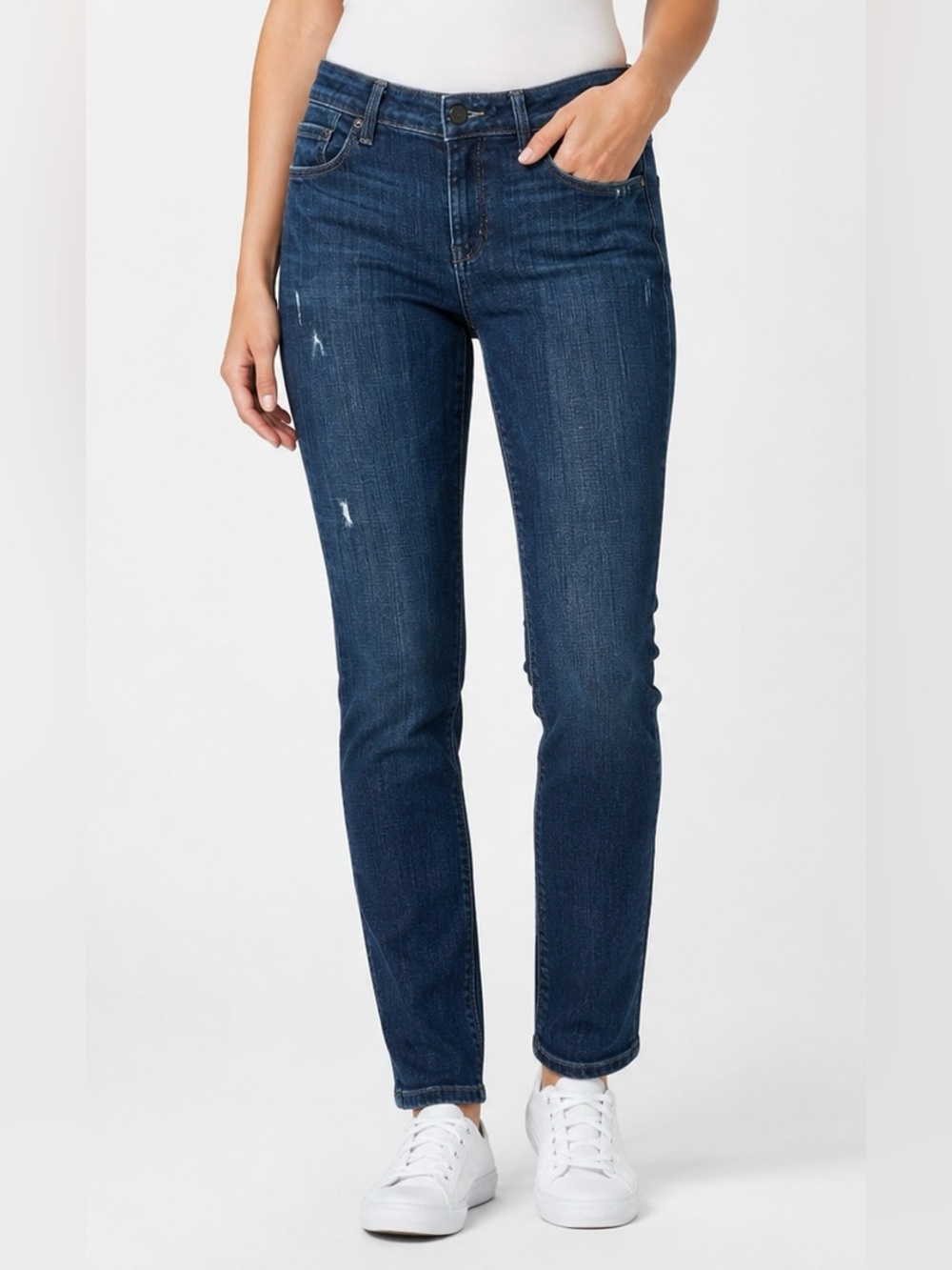 Gray by Saks Fifth Avenue Distressed Skinny Jeans Women’s 28 Dark Wash